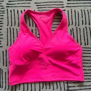 Beyond Yoga gorgeous Space Dye Spirited Crop Tank bright pink! new!